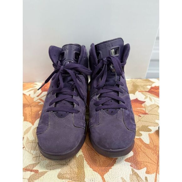 Nike Air Jordan Retro 6 "Purple Dynasty"  Women's Shoes Size 8.5 GS 7Y - Picture 3 of 6